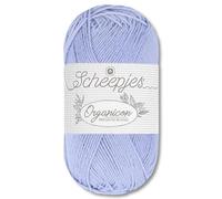 Frida's Wollhaus Scheepjes 50 g Organicon 100% Baumwolle Stricken Häkeln Wolle Garn Amigurumi 70 Farben (255 | Bluebell)