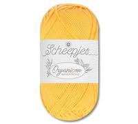 Frida's Wollhaus Scheepjes 50 g Organicon 100% Baumwolle Stricken Häkeln Wolle Garn Amigurumi 70 Farben (238 | Happy Sunflower)