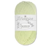 Frida's Wollhaus Scheepjes 50 g Organicon 100% Baumwolle Stricken Häkeln Wolle Garn Amigurumi 70 Farben (212 | Sweet Apple)