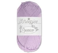 Frida's Wollhaus Scheepjes 50 g Organicon 100% Baumwolle Stricken Häkeln Wolle Garn Amigurumi 70 Farben (205 | Lavender)
