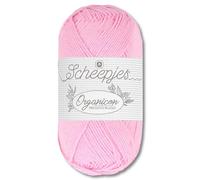 Frida's Wollhaus Scheepjes 50 g Organicon 100% Baumwolle Stricken Häkeln Wolle Garn Amigurumi 70 Farben (246 | Dahlia)