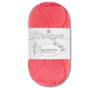 Frida's Wollhaus Scheepjes 50 g Organicon 100% Baumwolle Stricken Häkeln Wolle Garn Amigurumi 70 Farben (245 | Amaranth)