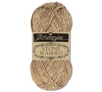 Frida's Wollhaus Scheepjes 50 g Stone Washed Stricken Häkeln seidenweich Wolle Garn 36 Farben (804 | Boulder Opal)