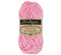 Frida's Wollhaus Scheepjes 50 g Stone Washed Stricken Häkeln seidenweich Wolle Garn 36 Farben (836 | Tourmaline)