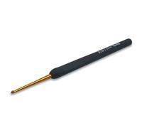 Frida's Wollhaus Tulip Etimo Häkelnadel mit Softgrip Gold Schwarz glatte Hakenspitze 14 Größen (schwarz gold, 2,2)
