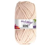 Frida's Wollhaus Woolly Hugs 100 g Home Textilgarn Baumwolle Korb Untersetzer Muschel 16 Farben (05 | Puder)