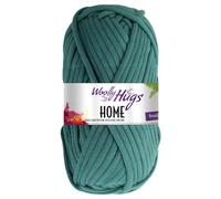 Frida's Wollhaus Woolly Hugs 100 g Home Textilgarn Baumwolle Korb Untersetzer Muschel 16 Farben (68 | Petrol)