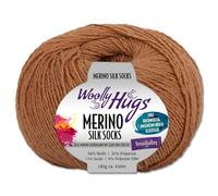 Frida's Wollhaus Woolly Hugs 100 g Merino Silk Socks Sockenwolle Sockengarn Strümpfe 15 Farben (208 | Camel)