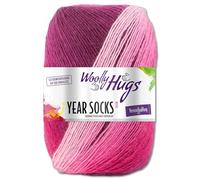 Frida's Wollhaus Woolly Hugs 100 g Year Socks Sockenwolle Sockengarn Farbverlauf 17 Farben (04 | April)