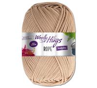 Frida's Wollhaus Woolly Hugs 200 g Rope Polyester Textilgarn Wolle Tasche mit Anleitung 13 Farben (15 | Beige)