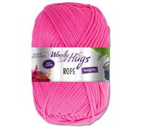 Frida's Wollhaus Woolly Hugs 200 g Rope Polyester Textilgarn Wolle Tasche mit Anleitung 13 Farben (33 | Pink)