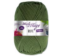 Frida's Wollhaus Woolly Hugs 200 g Rope Polyester Textilgarn Wolle Tasche mit Anleitung 13 Farben (72 | Oliv)
