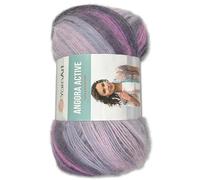 Frida's Wollhaus YarnArt 100 g Angora Active Stricken Garn Wolle Mohair Farbverlauf 14 Farben (847)