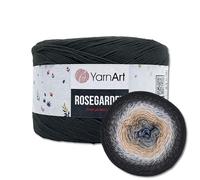 Frida's Wollhaus YarnArt 250 g = 1000 m Rosegarden Bobbel Farbverlaufsgarn Wolle 26 Farben (323 | Dunkelgrau-Hellgrau-Apricot-Grau)