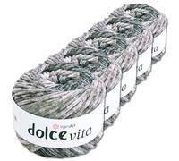 Frida's Wollhaus YarnArt 5 x 150 g Dolce Vita Chenille Farbverlauf Stricken Häkeln Wolle Garn samtig flauschig (3401)