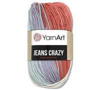 Frida's Wollhaus YarnArt 50 g Jeans Crazy Wolle mit Farbverlauf Baumwolle & Polyacryl 22 Farben (8205 | 517051)