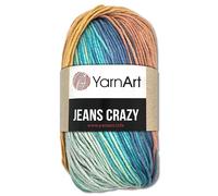 Frida's Wollhaus YarnArt 50 g Jeans Crazy Wolle mit Farbverlauf Baumwolle & Polyacryl 22 Farben (8207 | 522970)