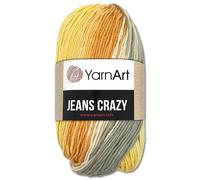 Frida's Wollhaus YarnArt 50 g Jeans Crazy Wolle mit Farbverlauf Baumwolle & Polyacryl 22 Farben (8209 | 522994)