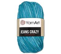 Frida's Wollhaus YarnArt 50 g Jeans Crazy Wolle mit Farbverlauf Baumwolle & Polyacryl 22 Farben (8212 | 529894)