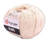 Frida's Wollhaus YarnArt 50 g Jeans Stricken Häkeln Amigurumi Babywolle Pastellfarben 63 Farben (86 | Pastellgelb)