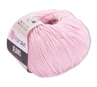 Frida's Wollhaus YarnArt 50 g Jeans Stricken Häkeln Amigurumi Babywolle Pastellfarben 63 Farben (18 | Hellrosa)