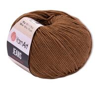 Frida's Wollhaus YarnArt 50 g Jeans Stricken Häkeln Amigurumi Babywolle Pastellfarben 63 Farben (40 | Braun)