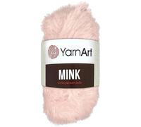 Frida's Wollhaus YarnArt 50 g Mink Fransengarn Plüschgarn Flauschgarn Effektgarn 20 Farben (347 | Rosa)