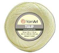 Frida's Wollhaus YarnArt 50 g Tulip Häkelgarn Filetgarn Mikrofaser glänzend seidig 49 Farben (437 | Hellgelb)