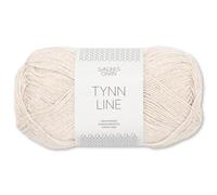 Frida's WollhausSandnes 50 g Tynn Line Sommergarn Stricken Häkeln Garn Wolle weich 30 Farben (1015 | Kitt)