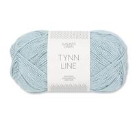 Frida's WollhausSandnes 50 g Tynn Line Sommergarn Stricken Häkeln Garn Wolle weich 30 Farben (5930 | Ligth Blue)