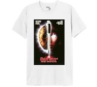 FRIDAY THE 13TH Herren Mefridmts050 T-Shirt, weiß, S