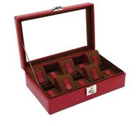 Cofanetto porta orologi Friedrich Lederwaren Cordoba 10 posti Rosso - 26215-4