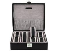 Friedrich|23 REDFORD 8 die klassiche Uhrentruhe für acht Armbanduhren in Schwarz