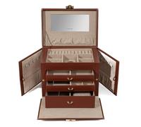 Scatola porta gioielli Friedrich Lederwaren Cordoba Marrone - 26391-3