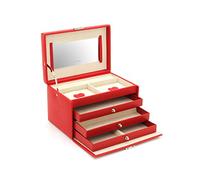 Friedrich23 Schmuckkoffer »Jolie 2.0«, Feinsynthetik, limited Edition, rot