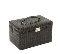 Friedrich Lederwaren Schmuckkoffer Schmuckkasten JOLIE braun Schloss Spiegel