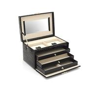 Friedrich23 Schmuckkoffer »Jolie 2.0«, Feinsynthetik, limited Edition, schwarz