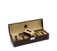 Friedrich|23, Uhrenkoffer, Für 5 Uhren, Feinsynthetik, 29,5 x 10 x 9 cm, Abschließbar, Le Croc, Braun, 20120-3