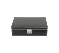 Friedrich23 - 26120-2 - Uhrenkoffer für 10 Uhren - Leder - schwarz - London