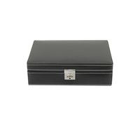 Friedrich23 - 26120-2 - Uhrenkoffer für 10 Uhren - Leder - schwarz - London