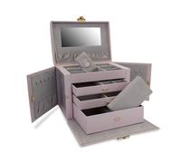 Friedrich23 Schmuckkoffer Kroko Jumbo - - Weiss