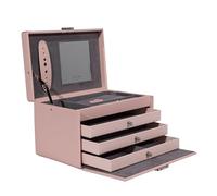 FRIEDRICH 23 Schmuckkasten Leder Classico Rosa