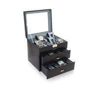 Friedrich23 Uhrenkasten mit Sichtfenster Bond 24 - Schwarz