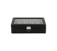 Friedrich23 - Uhrenkoffer, Bond, Feinsynthetik, 10 Uhren, schwarz 20084-2