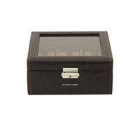 Friedrich23 - Uhrenkoffer, Bond, Feinsynthetik, 6 Uhren, braun 20085-3