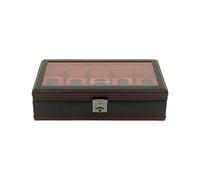 Cofanetto porta orologi Friedrich Lederwaren Carbon 10 posti Black - 32048-2