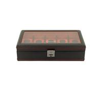 Cofanetto porta orologi Friedrich Lederwaren Carbon 10 posti Black - 32048-2