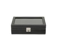 Friedrich Lederwaren London Uhrenkoffer 10 Kissen Black - 26105-2