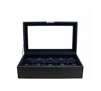 Friedrich23 - Uhrenkoffer Bond-Edition Feinsynthetik 10 Uhren schwarz 20113-2