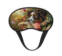 Friendly Border Collie Ultimative Augenmaske zum Schlafen, weiche und bequeme Augenmaske, entspannende Nulldruck-Nacht-Augenbinde